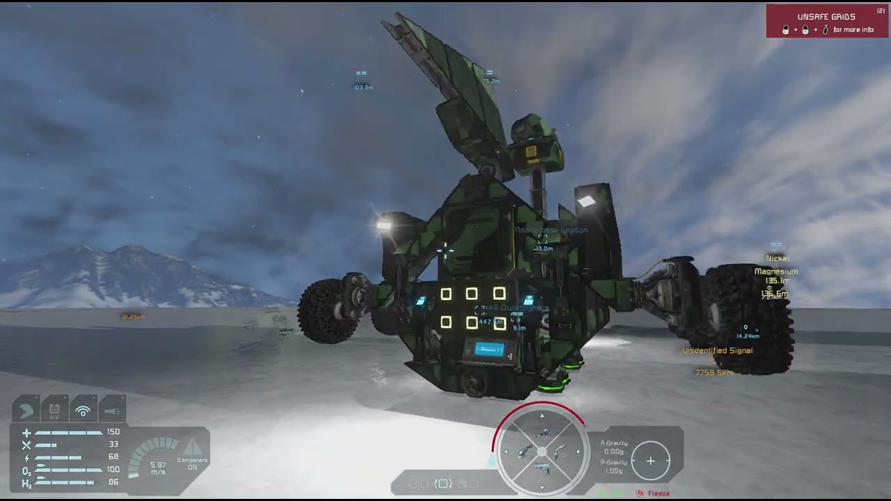 Space Engineers ice Planet survival pt14