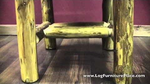Rustic Comfort Side Log Dining Chair from the Cedar Lake collection