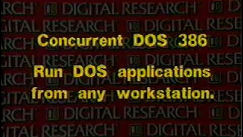 Digital Research Concurrent DOS 1988