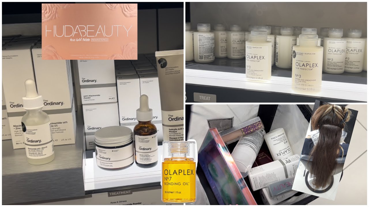 مشترياتي مكياج ومنتوجات للشعر olaplex/Huda beauty/tarte/من #sephora