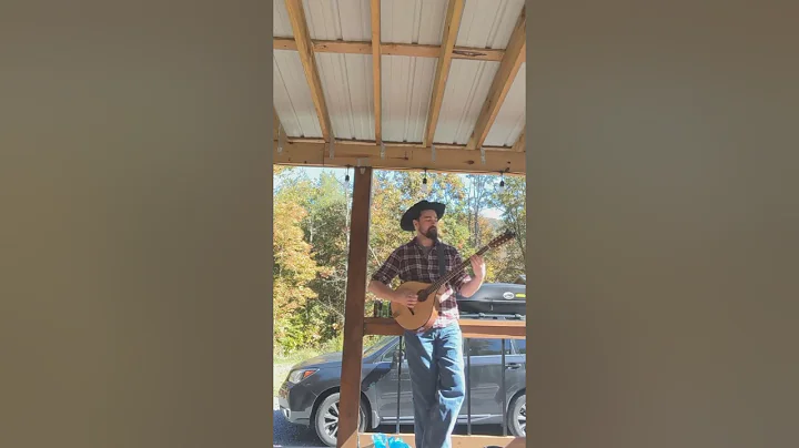 Noodling on the Irish Bouzouki in the Mountains in...