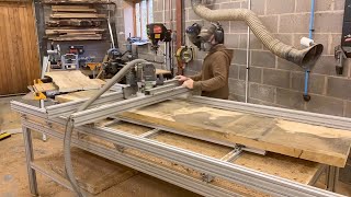 #MWShopTalk   How to flatten a slab with a router sled