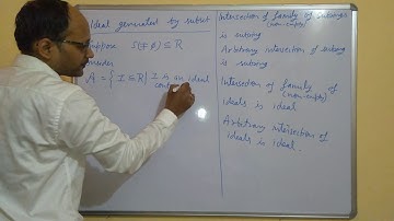 Ring Lecture 4 D || Ideal Generated by Subset, Principal Ideal
