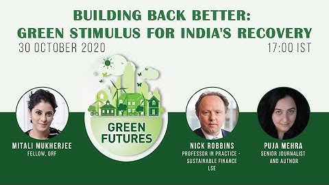 Building Back Better: Green Stimulus for India’s Post-COVID Recovery