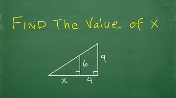 Find the value of x in the triangle.