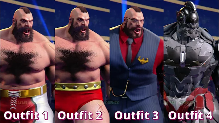 Street Fighter 6 ALL Characters Outfits Costumes Skins in Intros & Victory Poses Comparison Outfit 4