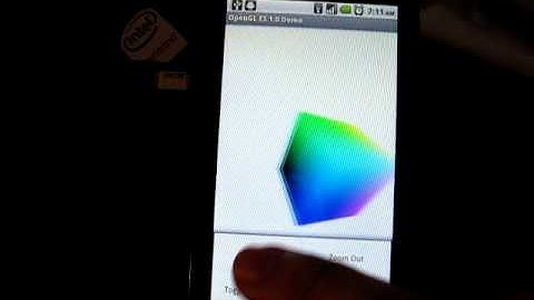 Android App: 3D Graphics With OpenGL ES