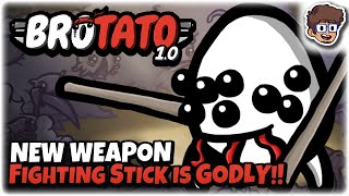 NEW Fighting Stick Weapon is GODLY!! | Brotato 1.0