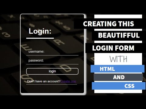 How to Create Login Form with HTML and CSS || Coding Goa
