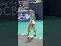 Magda Linette vs Haddad Maia #tennis #shorts abu dhabi open 2024