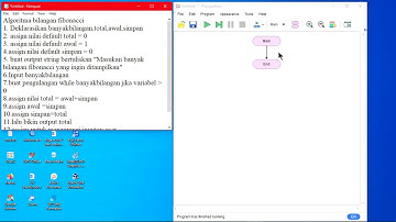 Tutorial Flowgorithm Bilangan Ganjil & genap, Fibonacchi, Keliling Lingkaran dan Luas segitiga