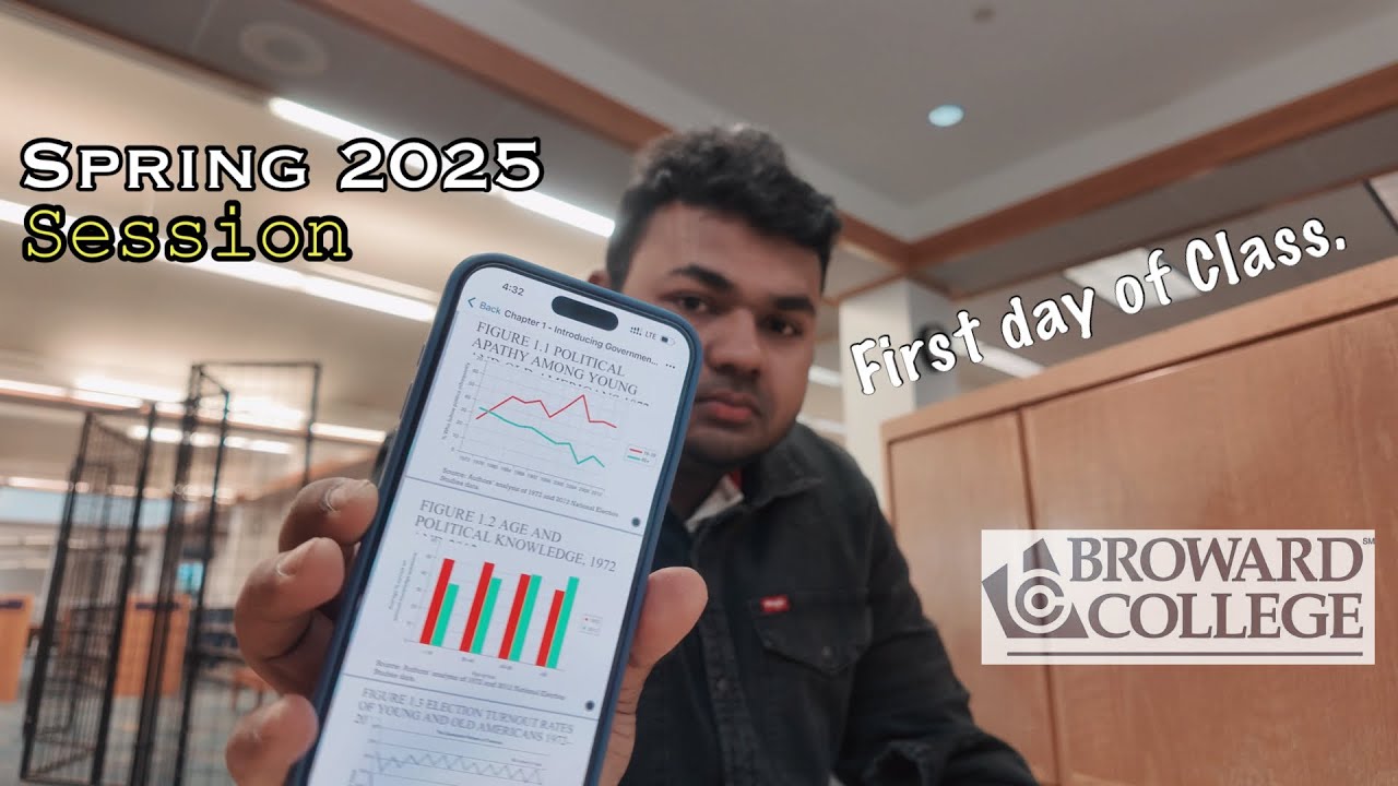 First day of class on Spring 2025 Session at Broward College.! Daily life of a Student.