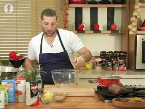 מתכוני סוגת: רוסטביף על סלט שעועית