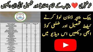 Pectaa District And Tehsil Id For Pword Sba Final Term 2026 Pectaa Tehsil District Code For Sba