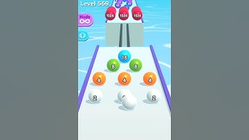 Ball Run 2048 Amazing gameplay Lv 569 #viral #shorts #ballrun2048