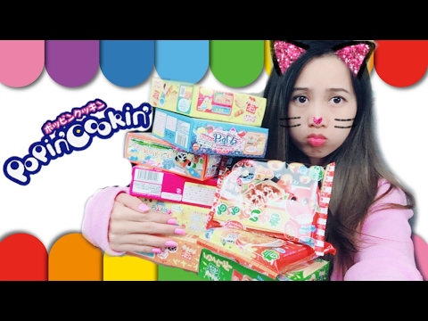 Video 9 HỘP POPIN COOKIN TỪ NHẬT BẢN- KHUI HỘP BƯU PHẨM - youtube