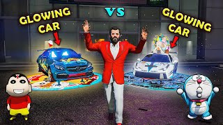 GTA5 : Shinchan🤣 CAR vs Doraemon CAR😂🚗 PART-2 In GTA5 Full Fun #gta5 #rampageboy #bommalu