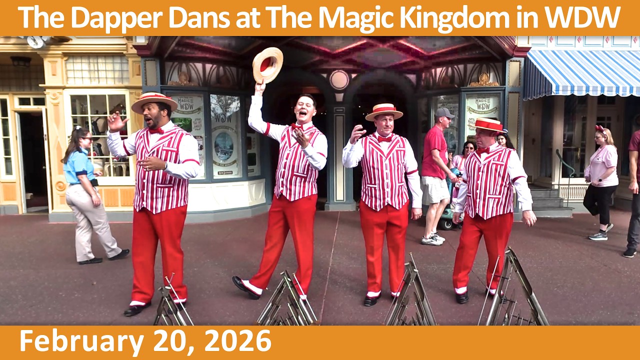 The Dapper Dans at The Magic Kingdom in Walt Disney World - Main Street U.S.A.