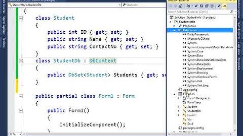 Entity Framework Code First :Part-1