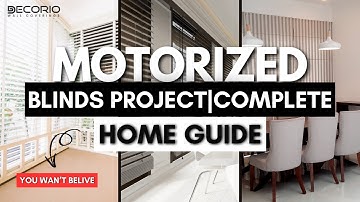 Transform Your Home with Motorized Blinds | Decorio’s Smart Window Project 🔧🏡