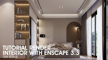 Tutorial - Interior Bedroom Render Enscape 3.3 - No Post Production