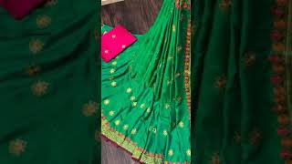 Soft shiny material | Designer wear sarees | screenshot 4