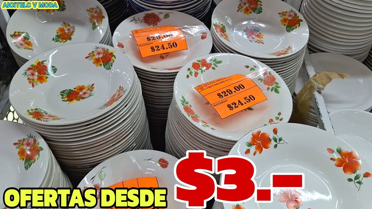 TRASTES MÁS BARATOS DESDE $3.-/PLATOS VASOS JARROS JARRAS VAJILLAS REFRACTARIOS ENSALADERAS