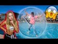 MY GIRLFRIEND TRAPPED ME IN A GIANT BUBBLE BALL! *PRANK*
