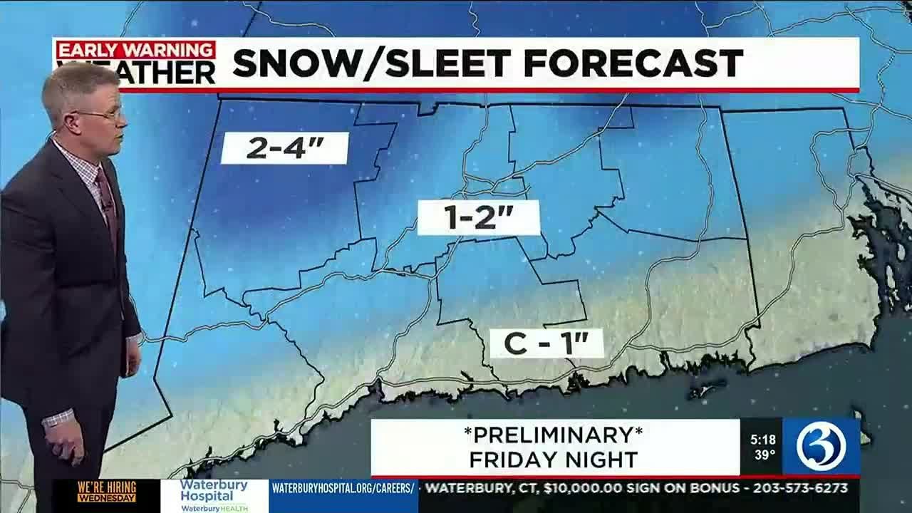 FORECAST: Tracking snow and sleet to end the work week - YouTube