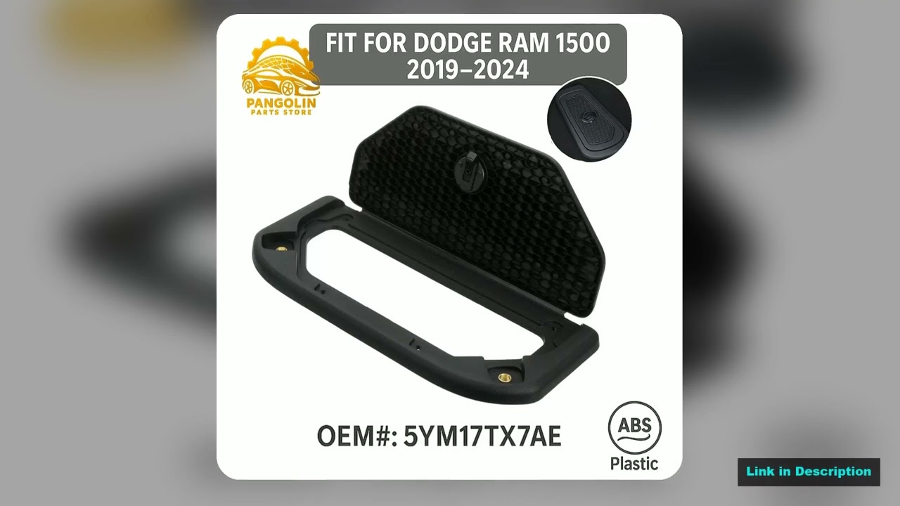 Automotive Black Storage Box Lid Cover for Dodge Ram 20192024 Part Number 5YM17TX7AE Left Right