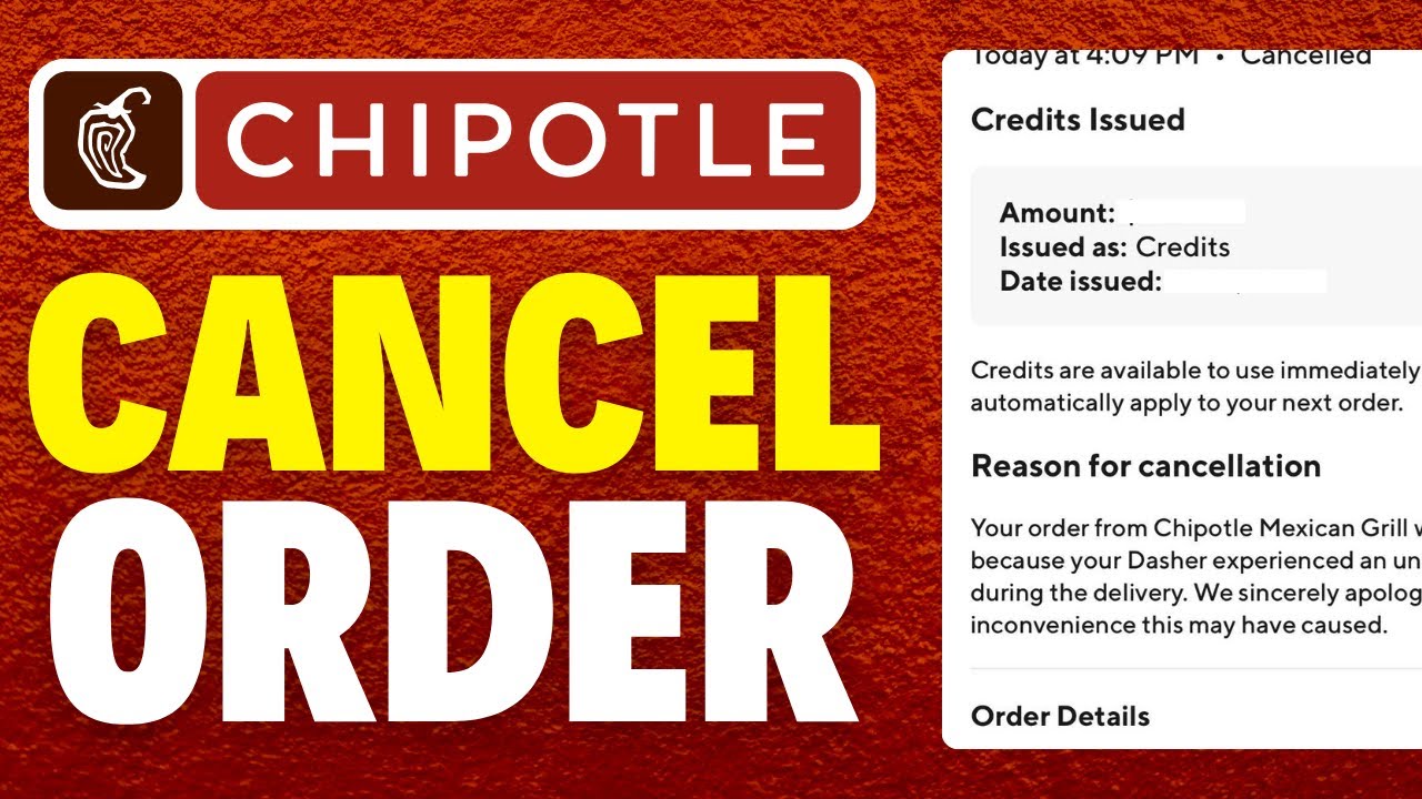 How To Cancel Order On Chipotle App (2024) - YouTube