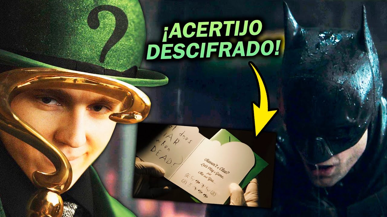 THE BATMAN Trailer - ¡ACERTIJO de RIDDLER para BATMAN DESCIFRADO! - YouTube