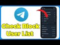 Telegram Me Block List Kaise Dekhe | Telegram Ki Block List Kaise Dekhe