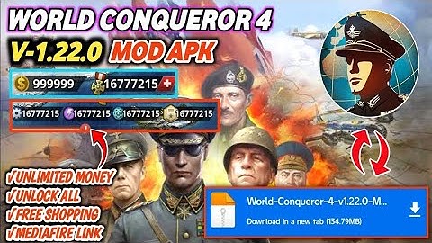 🔥 WC4 Mod Apk 2025 — Unlimited Resources + All Generals Unlocked | World Conqueror 4 🛡️