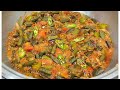 Bhindi masala recipe  dhaba style masala bhindi recipe by bushra ka kitchen 2020