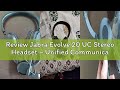 Review Jabra Evolve 20 UC Stereo Headset – Unified Communications Headphones for VoIP Softphone with