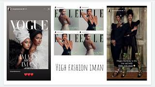 High fashion Iman