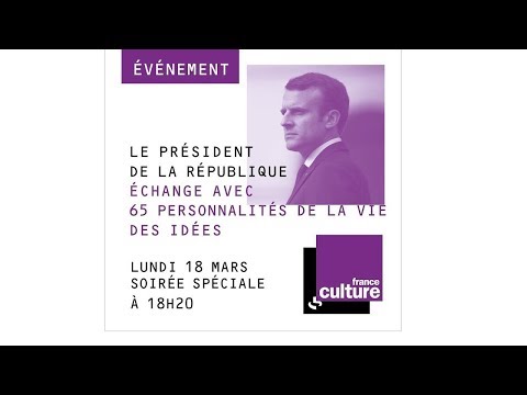 Grand débat : Emmanuel Macron échange avec des intellectuels