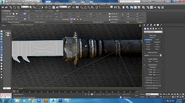 Tutorial on Modeling a sword in 3dsmax.
