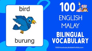 100 Animal Names! English & Malay Bilingual Vocabulary Lesson