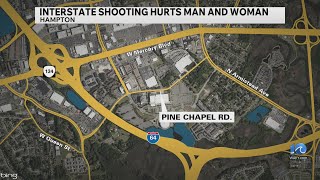 Two injured after shooting on I-64 near Pine Chapel Road in Hampton