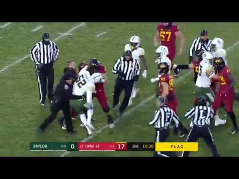 Baylor vs Iowa State Crazy Fight