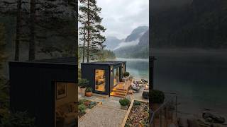 Abandoned Shipping Container Restoration | Ultimate Lakeside Luxury Cabin Timelapse #shorts