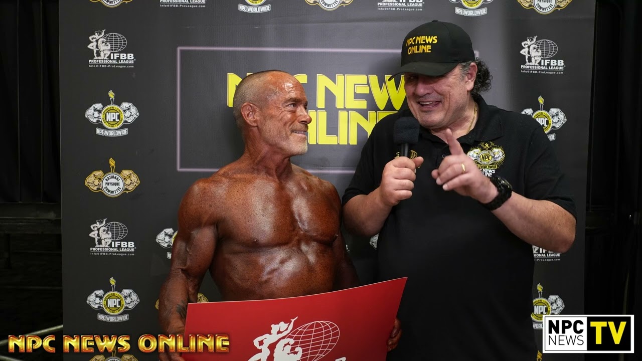 2024 NPC North American Championships Men's Bodybuilding 60+ Overall Winner Kent Bierly