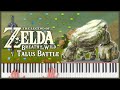 Talus battle  the legend of zelda breath of the wild  piano cover  sheet music