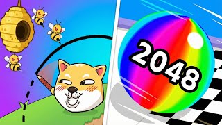 Doge Rescue VS Ball Run 2048 - Crazy Gameplay Walkthrough New Gameplay Part 3 (Android & iOS) screenshot 4