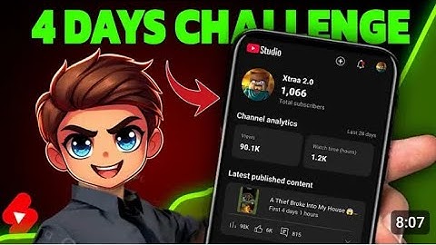 4 DAYS Challenge ( Shoking Result ) How To Grow Gaming Channel From 0 Subscribers