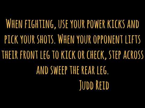 Power Kicks and Leg Sweeps - Judd Reid 26 Yrs Old