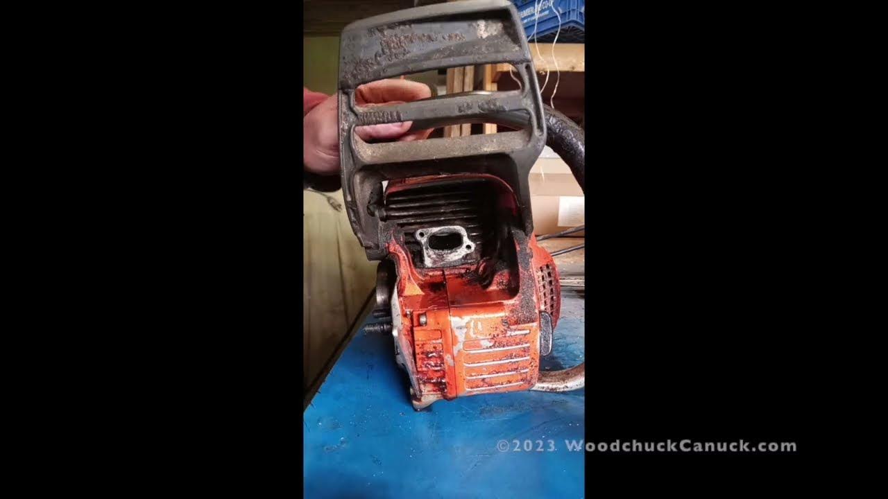 20230618 Husqvarna 353G ETech bar oil leak YouTube