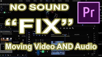 PREMIERE PRO-NO SOUND! How to move video AND audio in Premiere Pro for mp3 & mp4 video production.